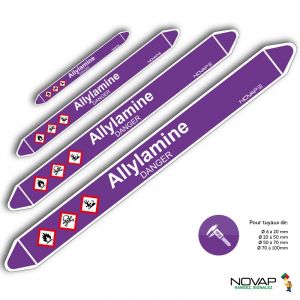 Marqueurs de tuyauterie - Allylamine - Novap 
