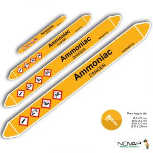 Marqueurs de tuyauterie - Ammoniac - Novap