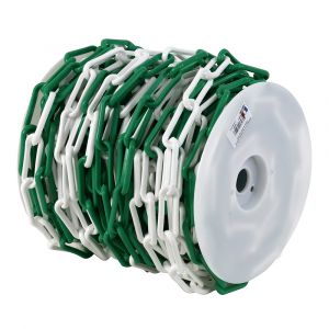 Bobine de chaîne plastique - Signal Vert/Blanc - Novap