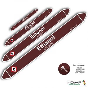 Marqueurs de tuyauterie - Éthanol - Novap