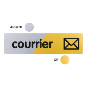 Plaquette Courrier 170x45 - Argent & Or - NOVAP