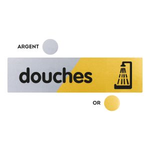 Plaquette Douches 170x45 - Argent & Or - NOVAP