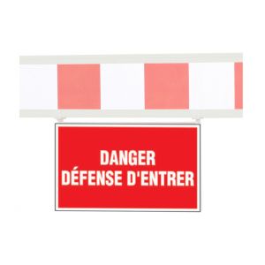 Panneau - Danger Défense dentrer - pour barrière fixe - 1320260