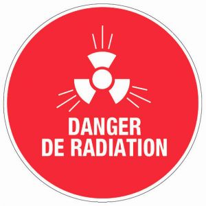 Panneau Danger de radiation - Rigide Ø300mm - 4061153