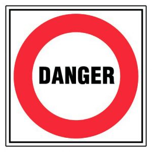 Panneau Danger - Rigide 480x480mm - 4010038
