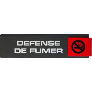Plaquette de porte Défense de fumer - Europe design 175x45mm - 4260136