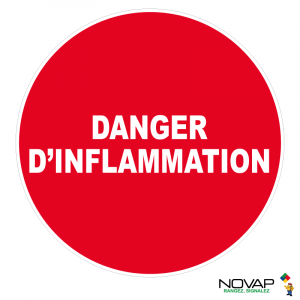 Panneau Danger d'inflammation - Novap
