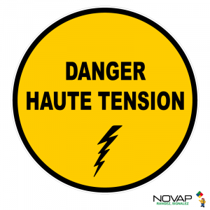 Panneau Danger - haute tension - Novap