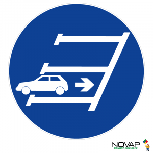 Panneau Obligation de se garer en arrière - Novap