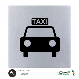 Plaquette Taxi - ISO 7001 - NOVAP