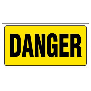 Panneau Danger - Rigide 960x480mm - 4000138