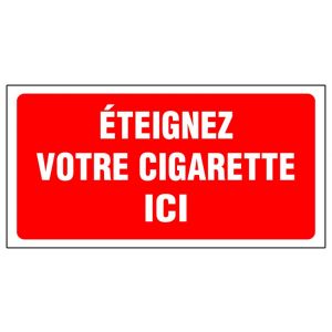 Panneau Eteignez votre cigarette ici - Rigide 960x480mm - 4000299