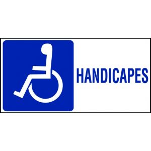 Pictogramme adhésif - Handicapés - Novap