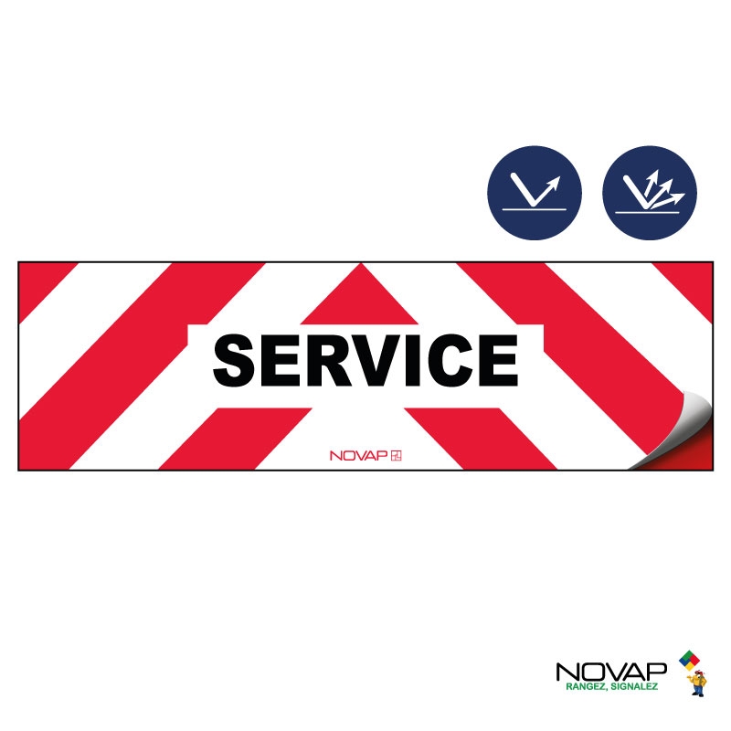 Panneaux d’intervention - Service - adhésif - Novap